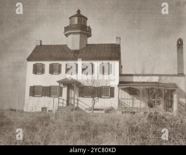 Maurice River, New Jersey. East Point Lighthouse, April 1913 Stockfoto