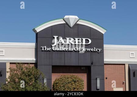 North Olmsted - 18. Oktober 2024: Jared - The Galleria of Jewelry Einzelhandel. Jared bietet Verlobungs- und Modeschmuck für alle Anlässe. Stockfoto