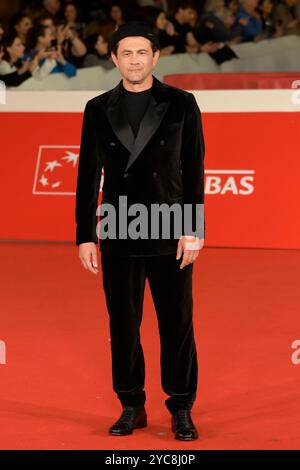 Rom, Italien. Oktober 2024. Vinicio Marchioni besucht den roten Teppich von „Unita“ beim Filmfest in Rom 2024 im Auditorium Parco della Musica. (Foto: Mario Cartelli/SOPA Images/SIPA USA) Credit: SIPA USA/Alamy Live News Stockfoto