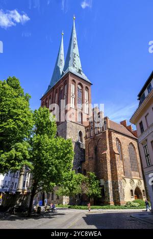 Museum Nikolaikirche, Nikolaiviertel, Berlin, Deutschland, Europa Stockfoto