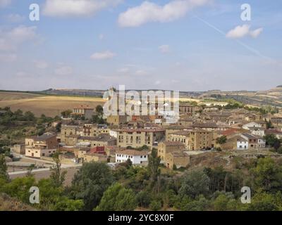 Auf dem Camino zwischen Sansol und Torres del Rio, Navarra, Spanien, Europa Stockfoto