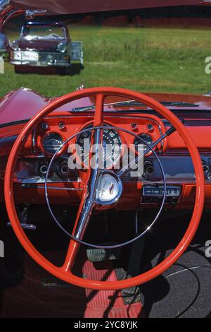 Innenraum eines klassischen Cabriole Stockfoto