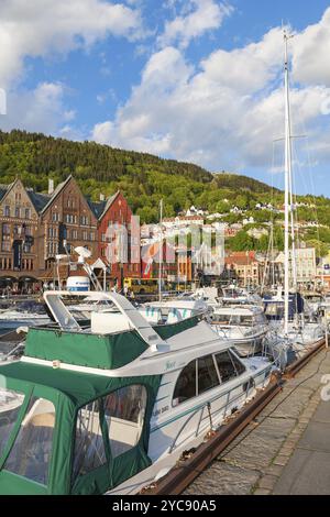 Marina in Bergen, Norwegen, Europa Stockfoto