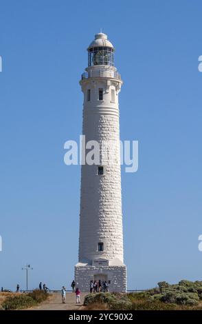 Das historische Cape Leeuwin Lighthouse am südwestlichsten Punkt des Kontinents, Augusta, WA, Australien, Ozeanien Stockfoto
