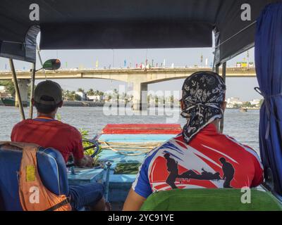 Auf einer Bootstour auf dem Hau im Mekong-Delta, Can Tho, Vietnam, Asien Stockfoto