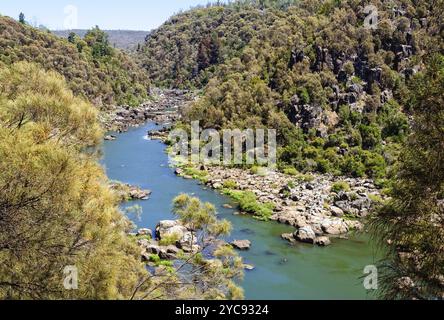 Oberer Teil des South Esk River in der Cataract Gorge, Launceston, Tasmanien, Australien, Ozeanien Stockfoto