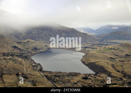 Lake Hayes, nahe Queenstown und Arrowtown, Otago, Neuseeland, Ozeanien Stockfoto