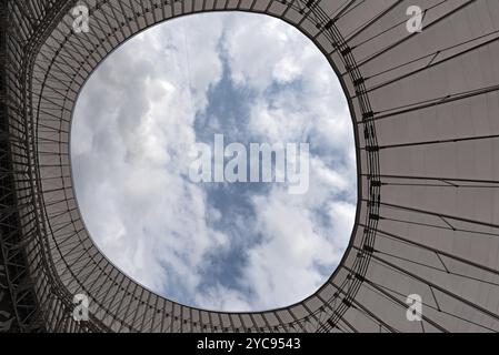 Blick vom Dach von San Mames, Fußballstadion, Heimstadion des Athletic Club Bilbao, Baskenland, Spanien, Europa Stockfoto