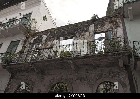 Haus Ruine in casco viejo, der historischen Stadt panama Stockfoto