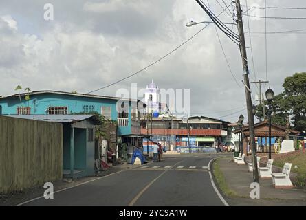 Hauptstraße in Portobelo Dorf Region Colon panama Stockfoto