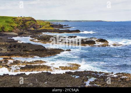 Southpoint Lookout fotografiert vom Nobbies View Point, Phillip Island, Victoria, Australien, Ozeanien Stockfoto