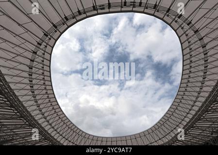 Blick vom Dach von San Mames, Fußballstadion, Heimstadion des Athletic Club Bilbao, Baskenland, Spanien, Europa Stockfoto