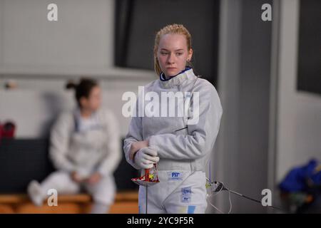 Kiew, Ukraine. Oktober 2024. Kiew, Ukraine 21. Oktober 2024 GONTSOVA Daria während des Womens Sabre Fechten Cup der Ukraine 2024 in Kiew, Ukraine (KUBANOV PAVLO UKR/SPP) Credit: SPP Sport Press Photo. /Alamy Live News Stockfoto