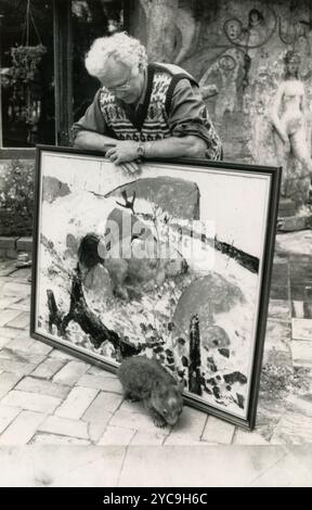 Der australische Künstler Clifton Pugh, 1980er Jahre Stockfoto