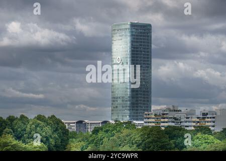 München, Bayern, Deutschland, Juli 30 2023, O2 Tower. Stadtbild Stockfoto