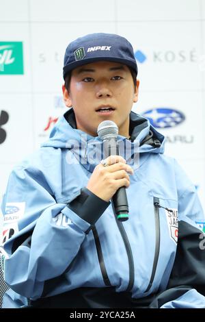 Gen Fujii, 22. OKTOBER 2024: 2024/2025 SNOW Japan Press Conference in Tokio, Japan. (Foto: Yohei Osada/AFLO SPORT) Stockfoto