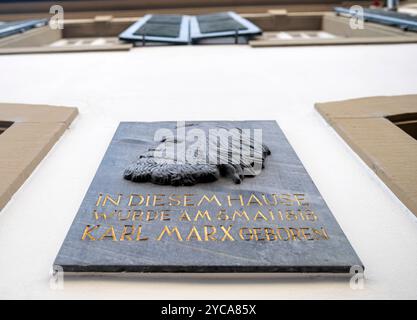 Trier Deutschland 2. Oktober 2024 Karl-Marx-Haus. Geburtsort des Philosophen. Marx wurde 1818 in der Stadt geboren. denkmal, Haus, Stockfoto