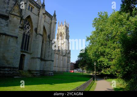 Spaziergang durch das York Minster Stockfoto