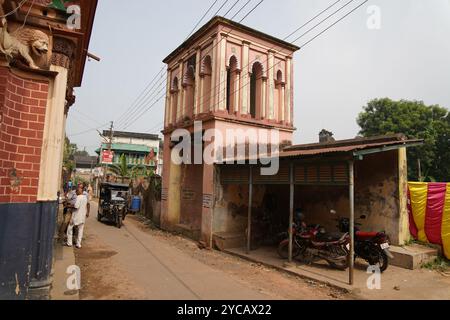 Nahabatkhana aus der Familie Nandi. Baidyapur, East Burdwan, West Bengalen, Indien. Stockfoto