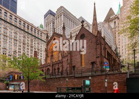 Trinity Church in Lower Manhattan, New York, USA Stockfoto