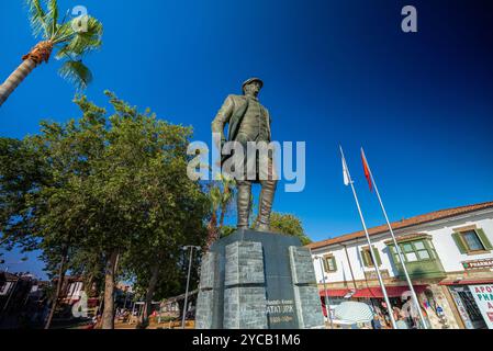 Seite, Türkei - 08.06.2024: Mustafa Kemal Atatürk Denkmal. Stockfoto