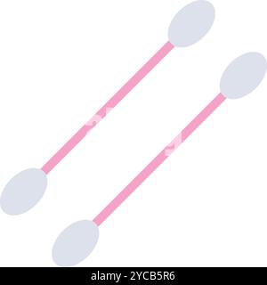 Vektorbild des Symbols Baumwolltupfer. Geeignet für mobile Anwendungen, Webanwendungen und Printmedien. Stock Vektor