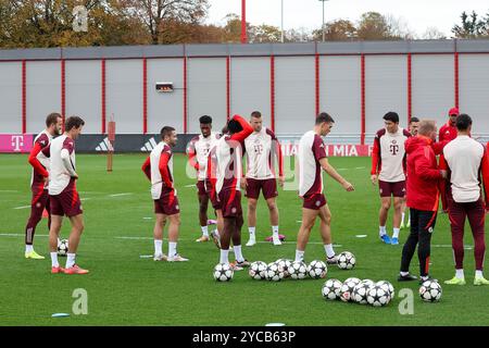 Abschlusstraining, FC Bayern München, Fussball, UEFA Champions League, 3. Spieltag, Saison 2024/2025, 22.10.2024, Foto: Eibner-Pressefoto/Jenni Maul Stockfoto