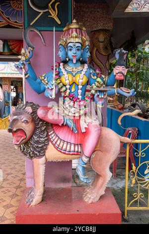 Hindu-Tempel, Mandir de Medines, Flic en FLAC, Indischer Ozean, Insel, Mauritius, Afrika, Hindu-Tempel, Indischer Ozean, Insel, Afrika Stockfoto