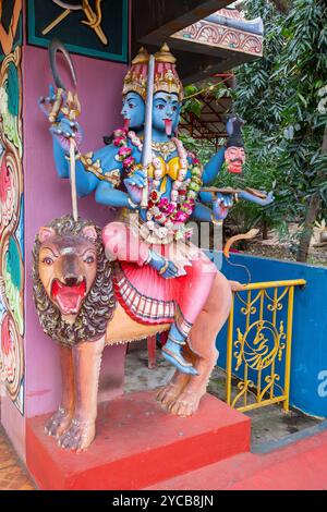 Hindu-Tempel, Mandir de Medines, Flic en FLAC, Indischer Ozean, Insel, Mauritius, Afrika, Hindu-Tempel, Indischer Ozean, Insel, Afrika Stockfoto