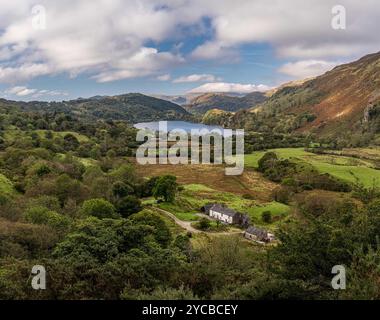 Llyn Gwynant, Snowdonia, Nordwales Stockfoto