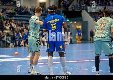 Gummersbach, Deutschland. Oktober 2024. Handball EHF European League, VfL Gummersbach - Fenix Toulouse, 22.10.2024 Credit: dpa/Alamy Live News Stockfoto