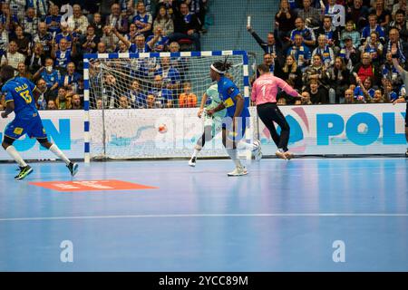 Gummersbach, Deutschland. Oktober 2024. Handball EHF European League, VfL Gummersbach - Fenix Toulouse, 22.10.2024 Credit: dpa/Alamy Live News Stockfoto