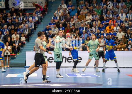 Gummersbach, Deutschland. Oktober 2024. Handball EHF European League, VfL Gummersbach - Fenix Toulouse, 22.10.2024 Credit: dpa/Alamy Live News Stockfoto