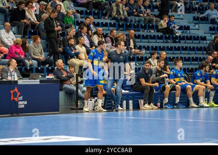 Gummersbach, Deutschland. Oktober 2024. Handball EHF European League, VfL Gummersbach - Fenix Toulouse, 22.10.2024 Credit: dpa/Alamy Live News Stockfoto