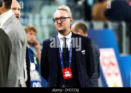 Alexander WEHRLE (VfB Stuttgart, Vorstandsvorsitzender) vor dem Spiel UCL, Juventus Turin (JUV) vs. VfB Stuttgart (VFB), Fussball, Maenner, Herren, UEFA Champions League, 3. Spieltag, Saison 2024/2025, 22.10.2024 Foto: Eibner-Pressefoto/Oliver Schmidt Stockfoto