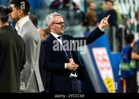 Alexander WEHRLE (VfB Stuttgart, Vorstandsvorsitzender) vor dem Spiel UCL, Juventus Turin (JUV) vs. VfB Stuttgart (VFB), Fussball, Maenner, Herren, UEFA Champions League, 3. Spieltag, Saison 2024/2025, 22.10.2024 Foto: Eibner-Pressefoto/Oliver Schmidt Stockfoto