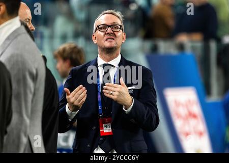 Alexander WEHRLE (VfB Stuttgart, Vorstandsvorsitzender) vor dem Spiel UCL, Juventus Turin (JUV) vs. VfB Stuttgart (VFB), Fussball, Maenner, Herren, UEFA Champions League, 3. Spieltag, Saison 2024/2025, 22.10.2024 Foto: Eibner-Pressefoto/Oliver Schmidt Stockfoto