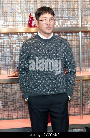 Seoul, Südkorea. Oktober 2024. Der südkoreanische Schauspieler Ha Jung-woo nimmt am 22. Oktober 2024 an einem Fotobesuch zum GUCCI Culture Month im GUCCI House in Seoul Teil. (Foto: Lee Young-HO/SIPA USA) Credit: SIPA USA/Alamy Live News Stockfoto