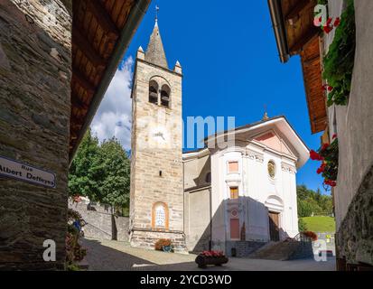 Etroubles, Aostatal, Italien Stockfoto