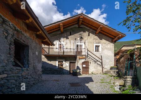 Laiterie du bourg Museum, Etroubles, Valle d'Aosta, Italien Stockfoto