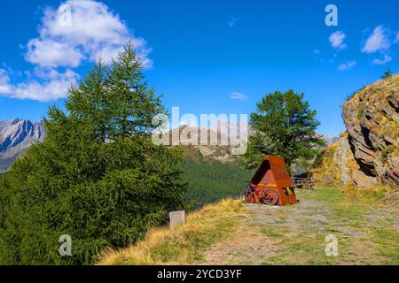 Plan Puitz, Saint Oyen, Aostatal, Italien Stockfoto