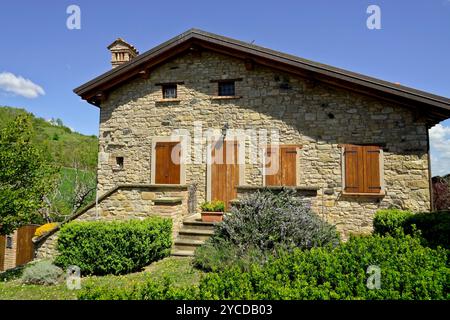 Mittelalterliches Dorf Sassi di Varana, Provinz Modena, Emilia Romagna, Italien Stockfoto