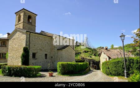 Mittelalterliches Dorf Sassi di Varana, Provinz Modena, Emilia Romagna, Italien Stockfoto