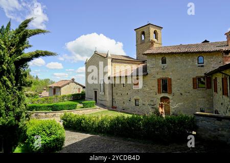 Mittelalterliches Dorf Sassi di Varana, Provinz Modena, Emilia Romagna, Italien Stockfoto