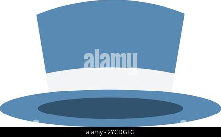 Farbige Herren Hut Ikone Vektor Stock Vektor