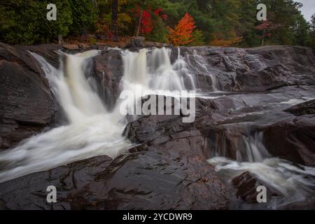 Wilson's Falls in Muskoka, Ontario, Kanada. Stockfoto