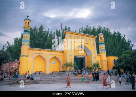 Kashgar, Xinjiang, China - 17. JULI 2023: Die Moschee in der antiken Stadt Kashgar Stockfoto