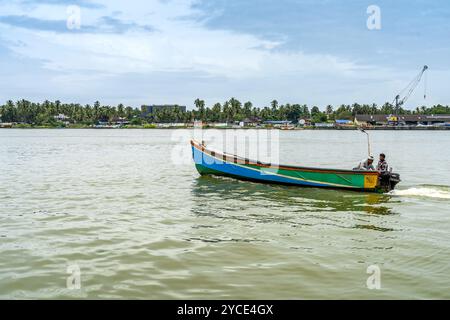 Der alte Seehafen Tyndis ist mit der Region Kadalundi - Chaliyam Beypore identifiziert. Chaliyam Fischerdorf. Stockfoto