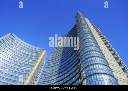 Hauptsitz des Unternehmens Torre Unicredit, Hochhäuser, Wolkenkratzer, Piazza Gae Aulenti, Porta Nuova, Mailand, Lombardei, Italien, Europa Stockfoto