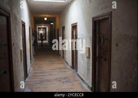 03.06.2017, Dachau, Bayern, Deutschland, Europa, Zellflügel im Bunker der KZ-Gedenkstätte Dachau. Dachau war die erste Konzentration ca. Stockfoto